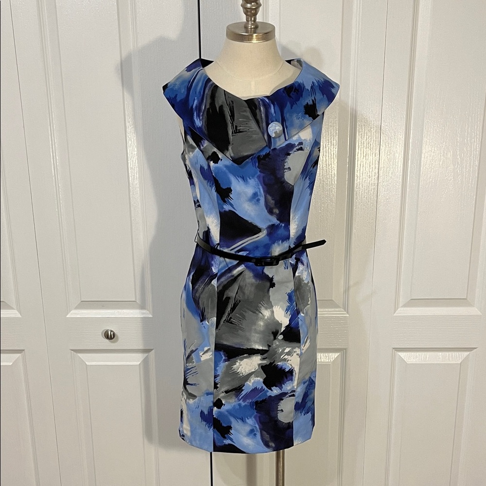 Dress Barn abstract print dress